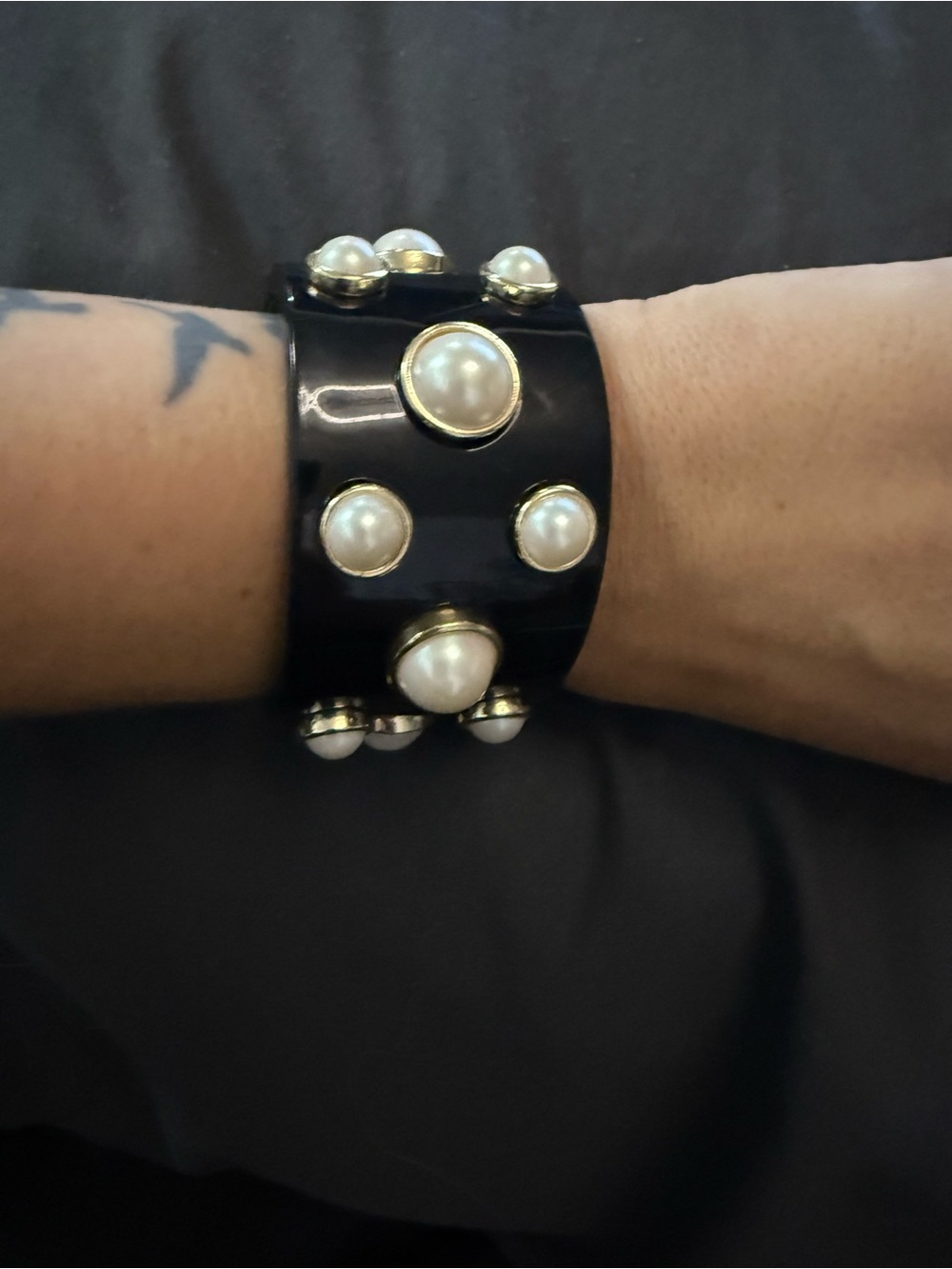 Black Pearl-Accent Cuff Bracelet - Women Jewelry